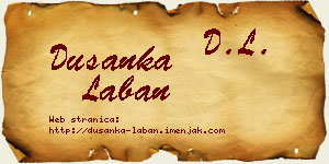 Dušanka Laban vizit kartica